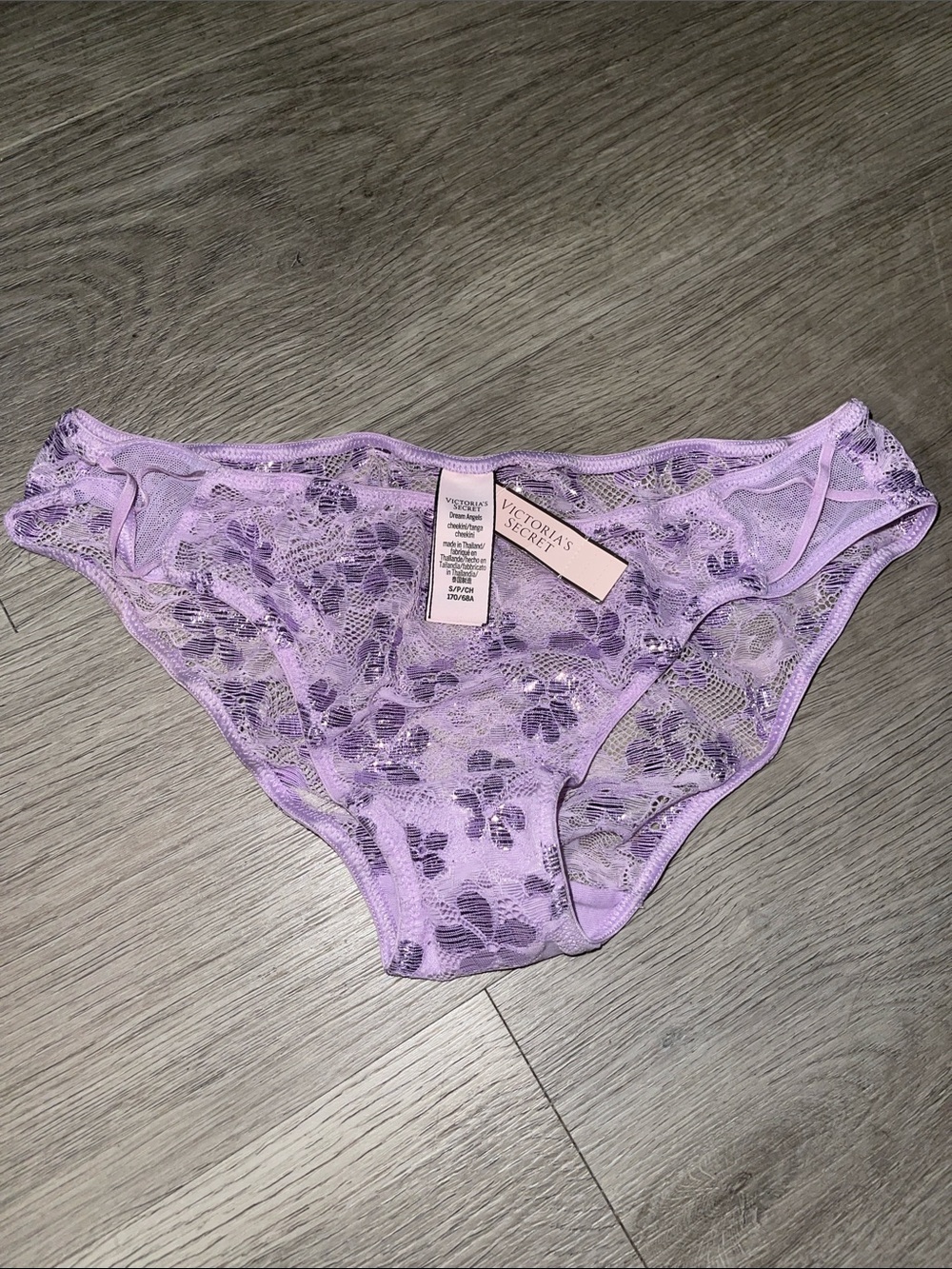 Victoria's Secret Lavender Floral Lace Bikini Panty